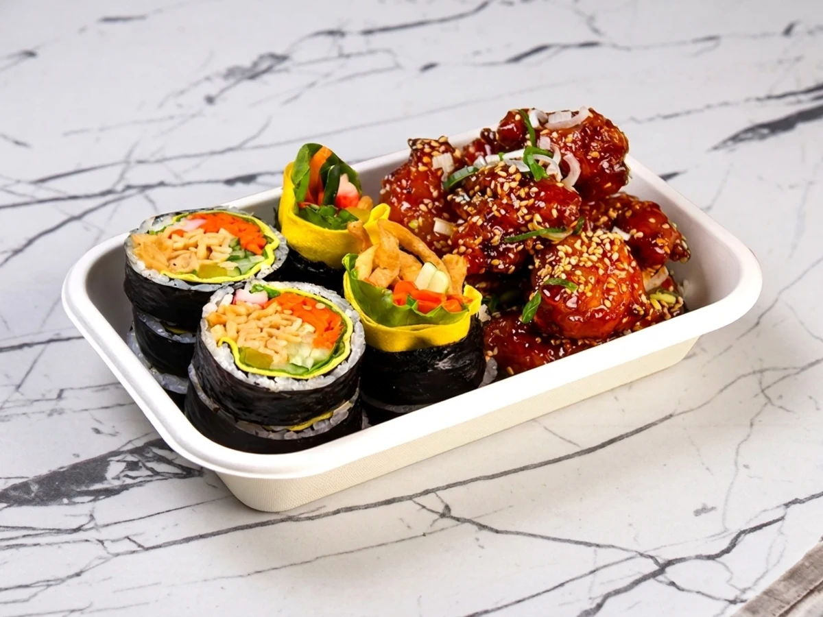Gimbap + Lee K-Style Fried Chicken Combo