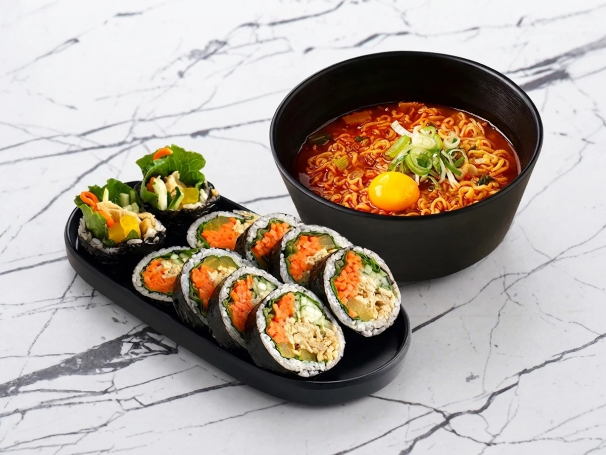 Gimbap + Lee Ramyun